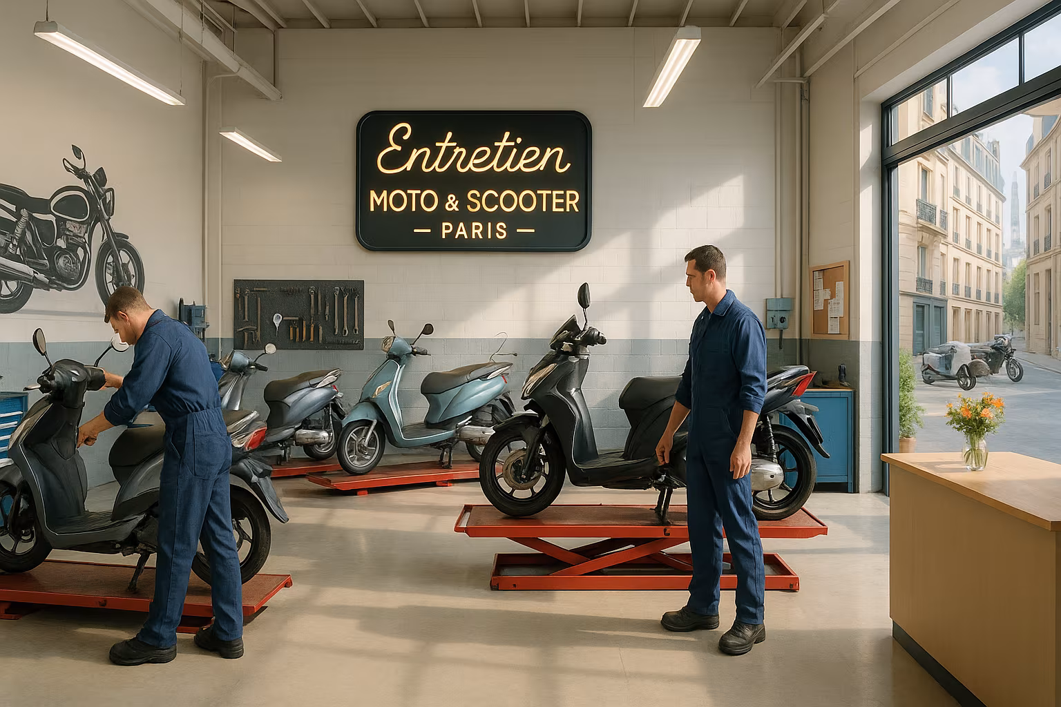 garage moto et scooter à Paris