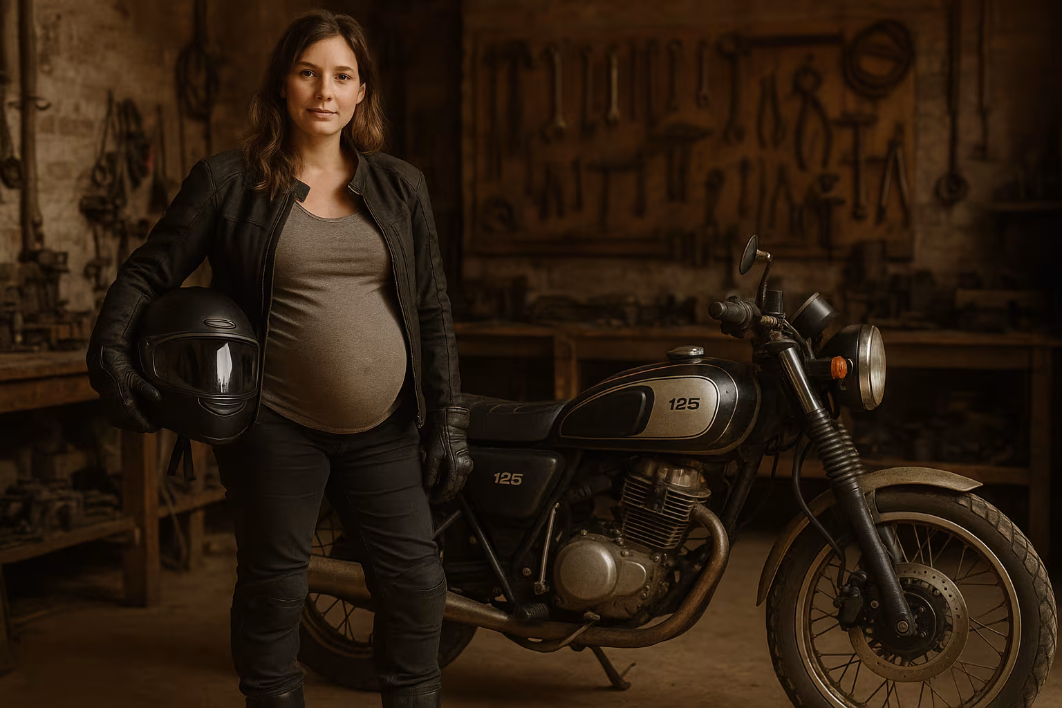 faire de la moto enceinte