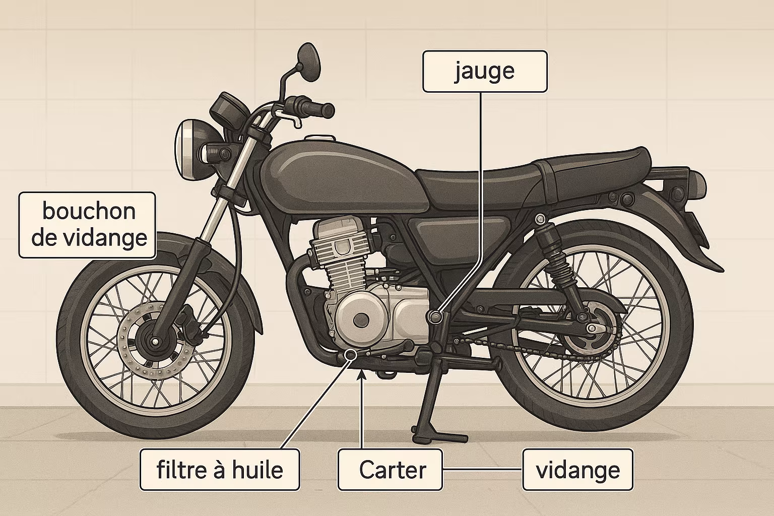 vidange 125cc