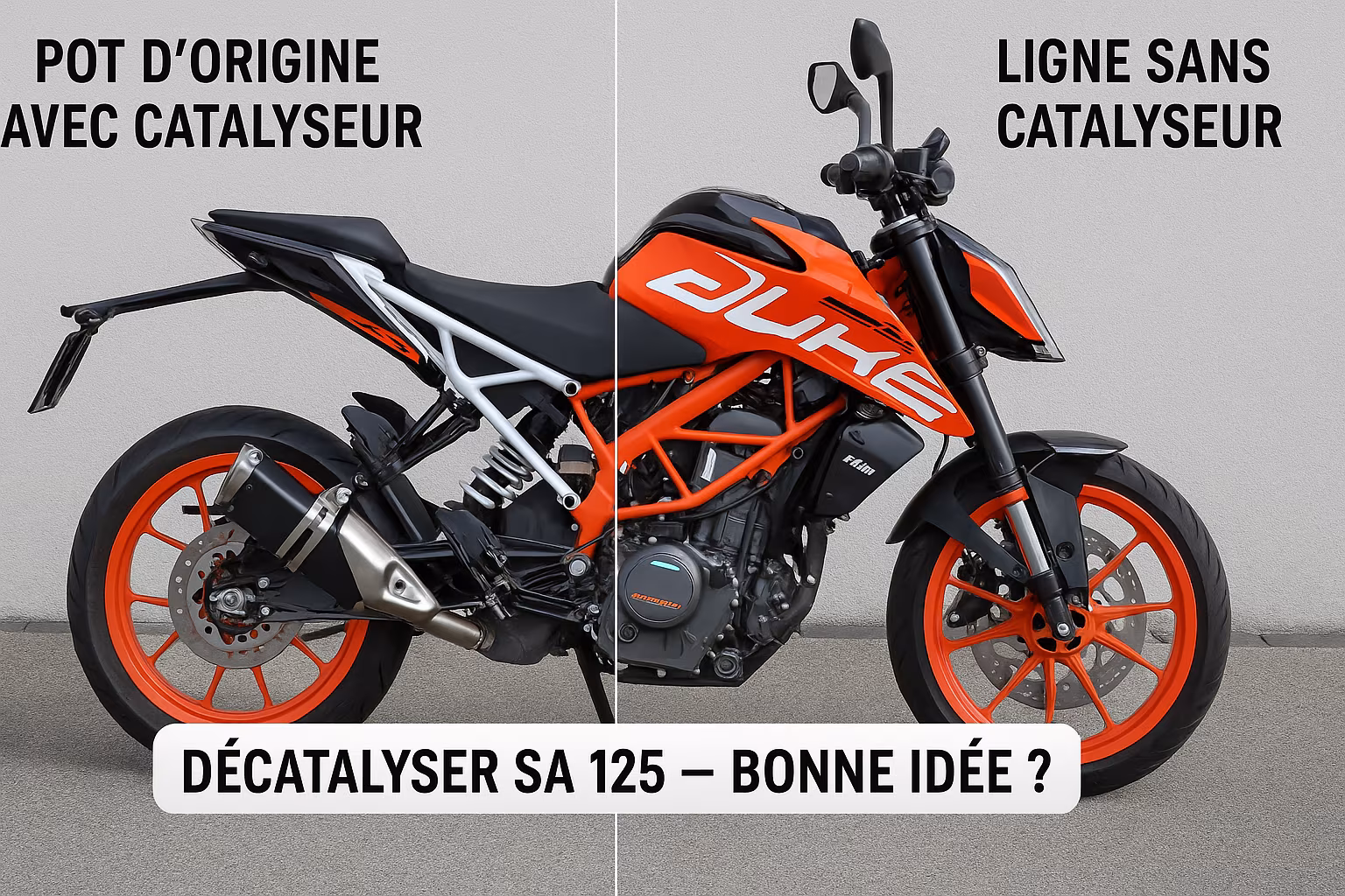 décatalyser sa 125
