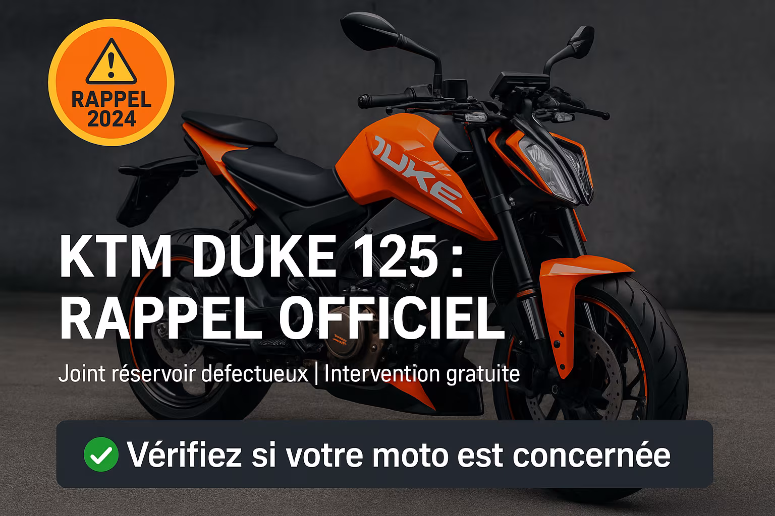 KTM rappel duke 125 de 2024