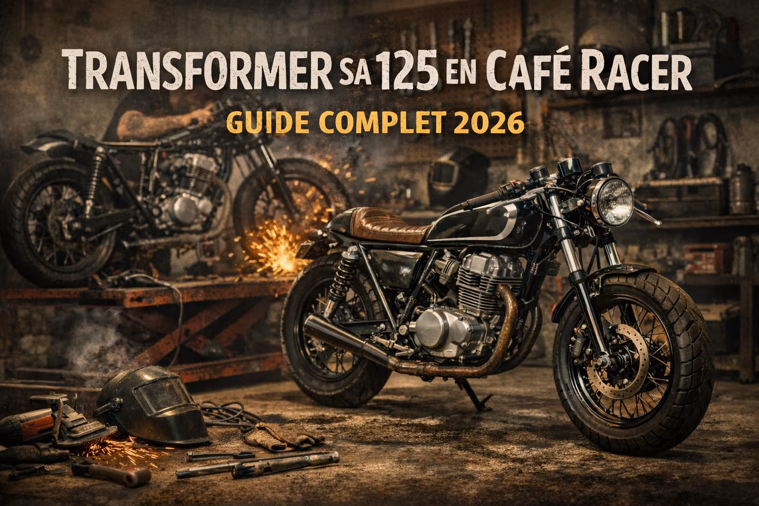 transformer sa 125 en café racer