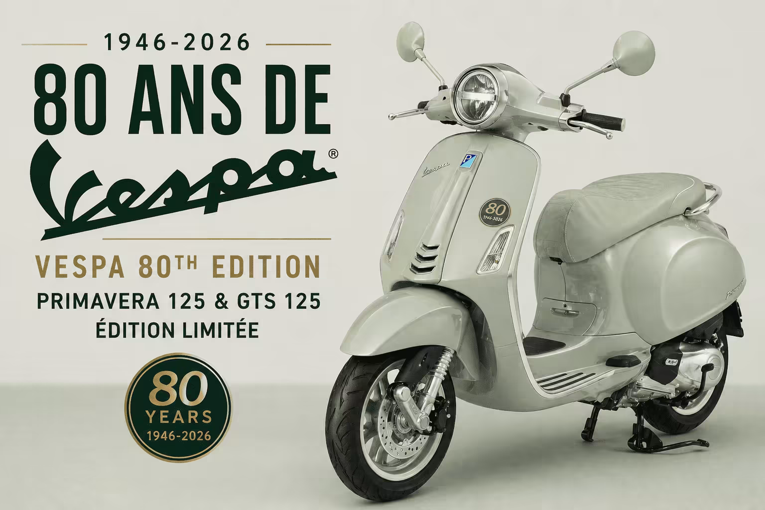 Les 80 ans de la marque Vespa