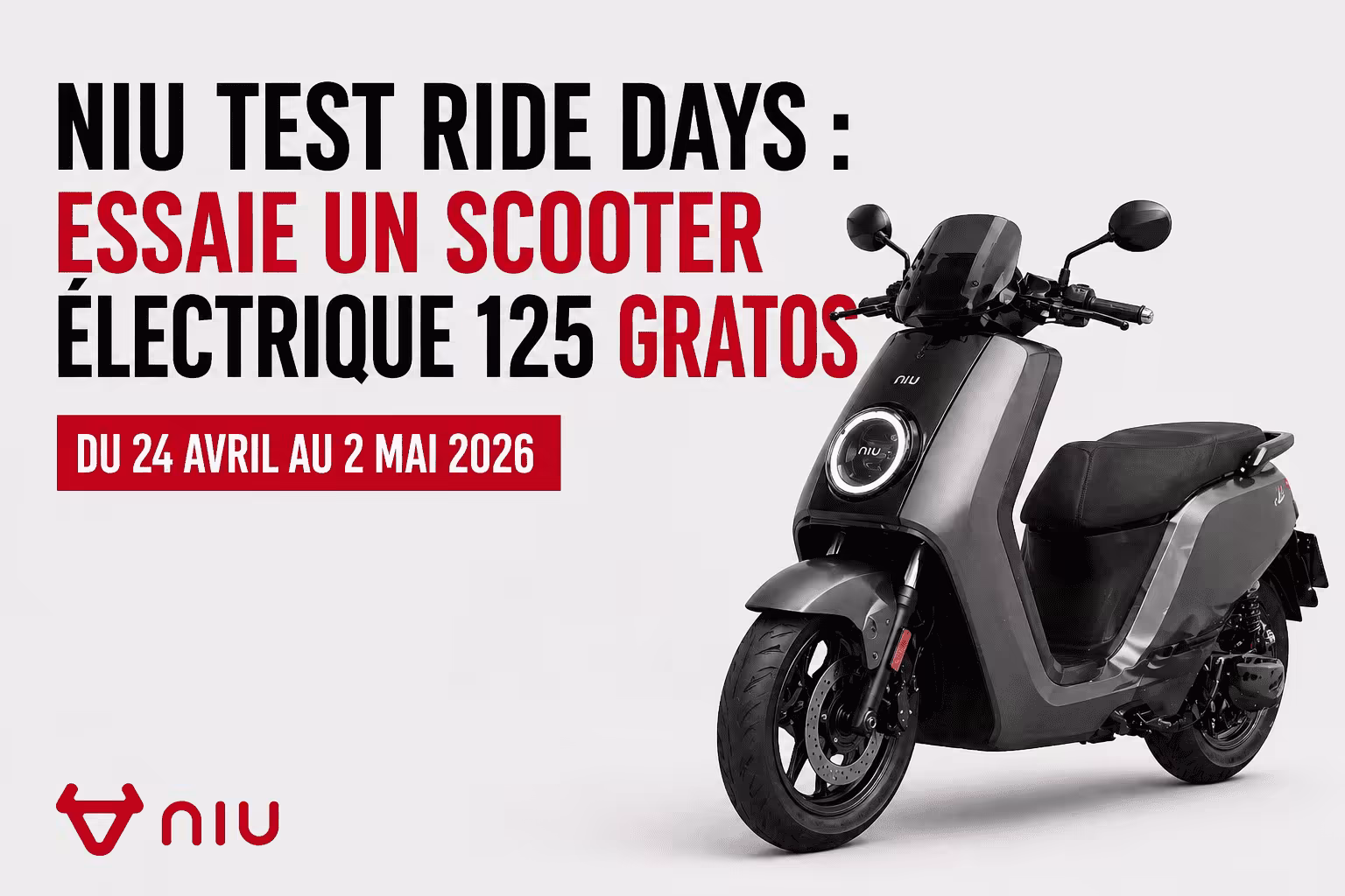 Niu vous fait essayer ces modèles éconique lors des rides days