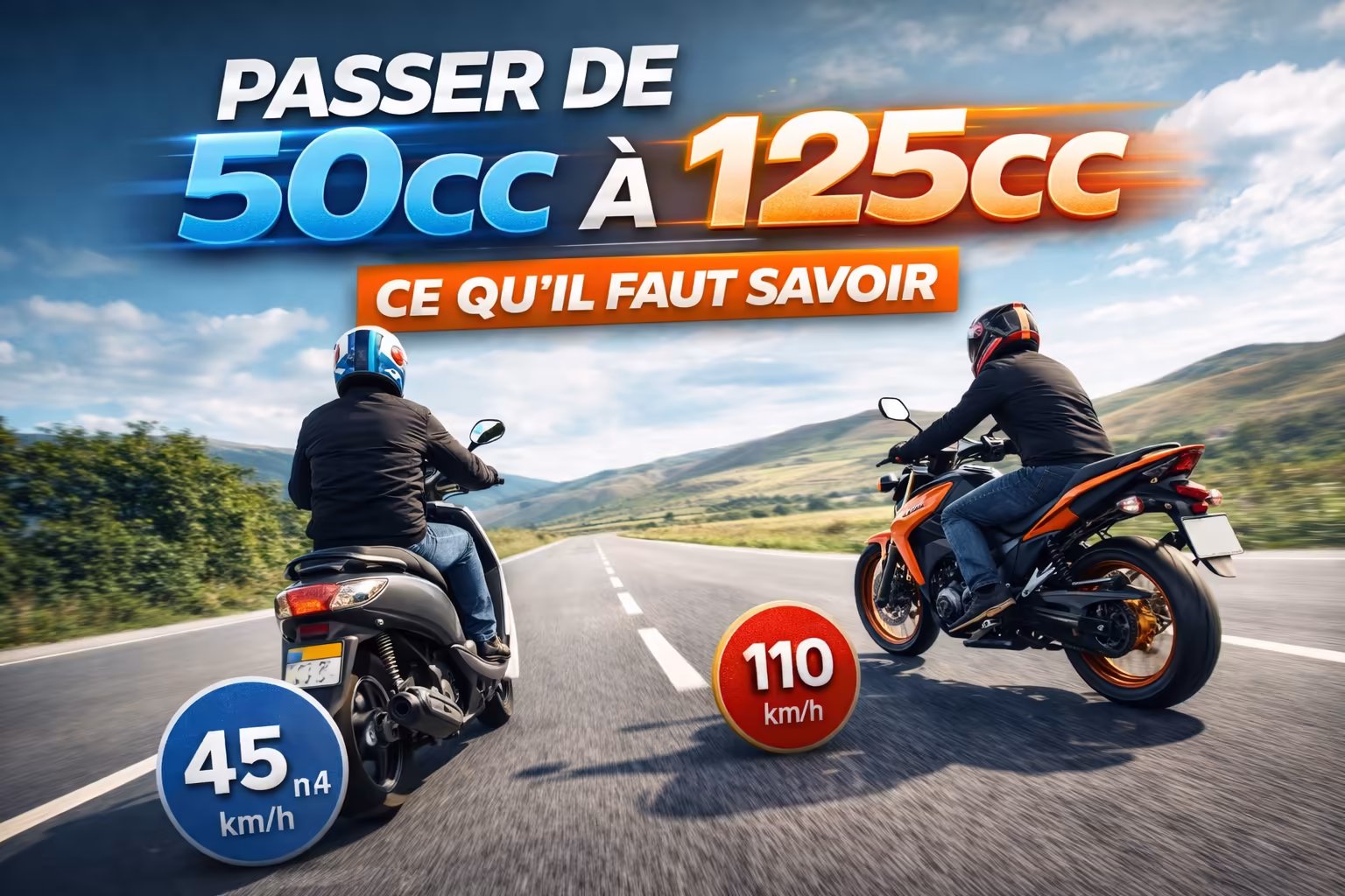 passer de la 50cc a une 125cc