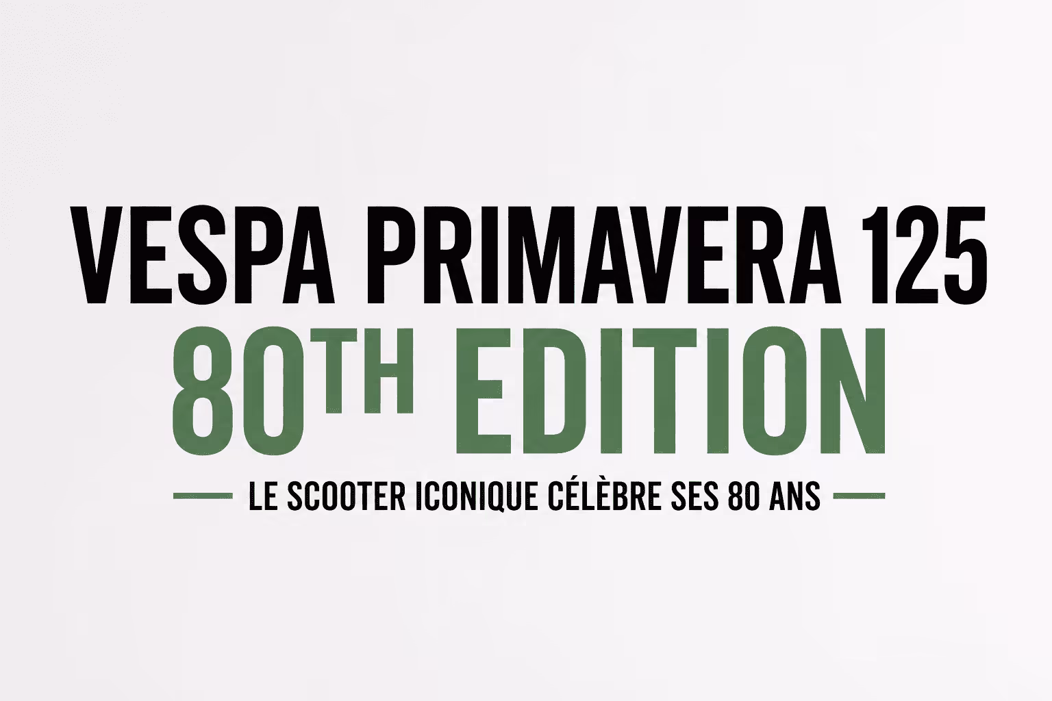 Scooter 125cc Vespa Primavera 80 ans