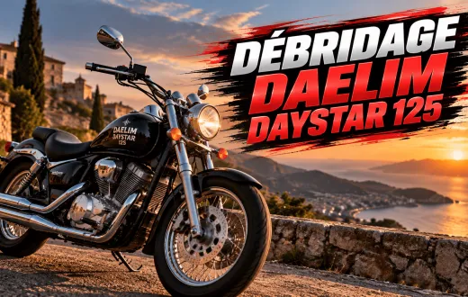 débrider moto 125 daelim