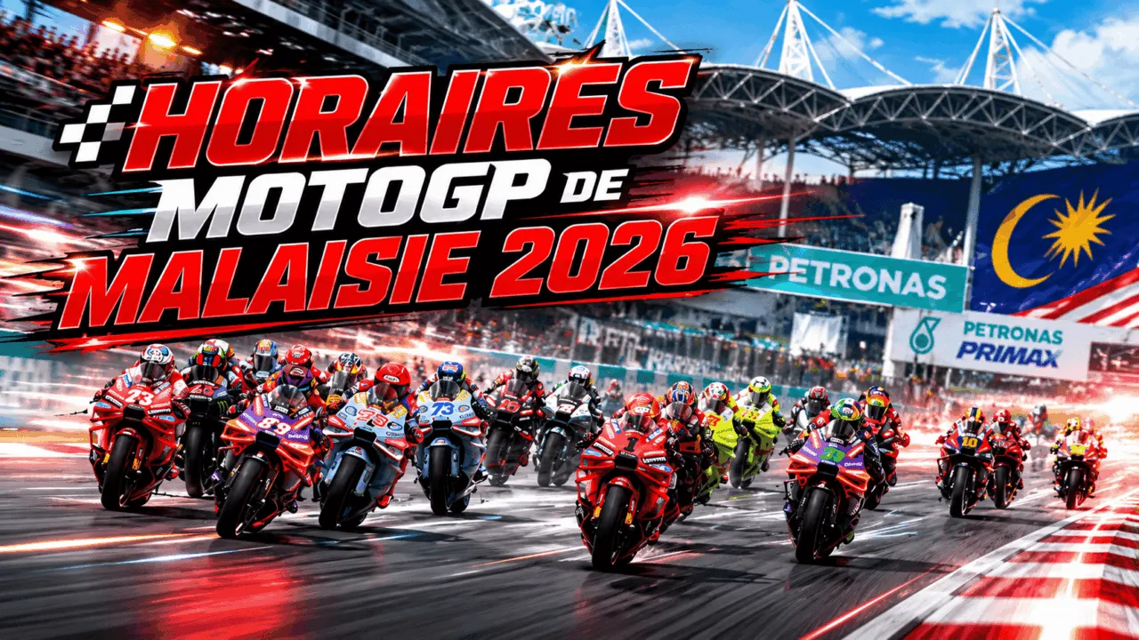 Horaires motogp Sepang Malaisie 2026