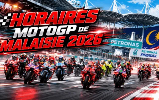 Horaires motogp Sepang Malaisie 2026