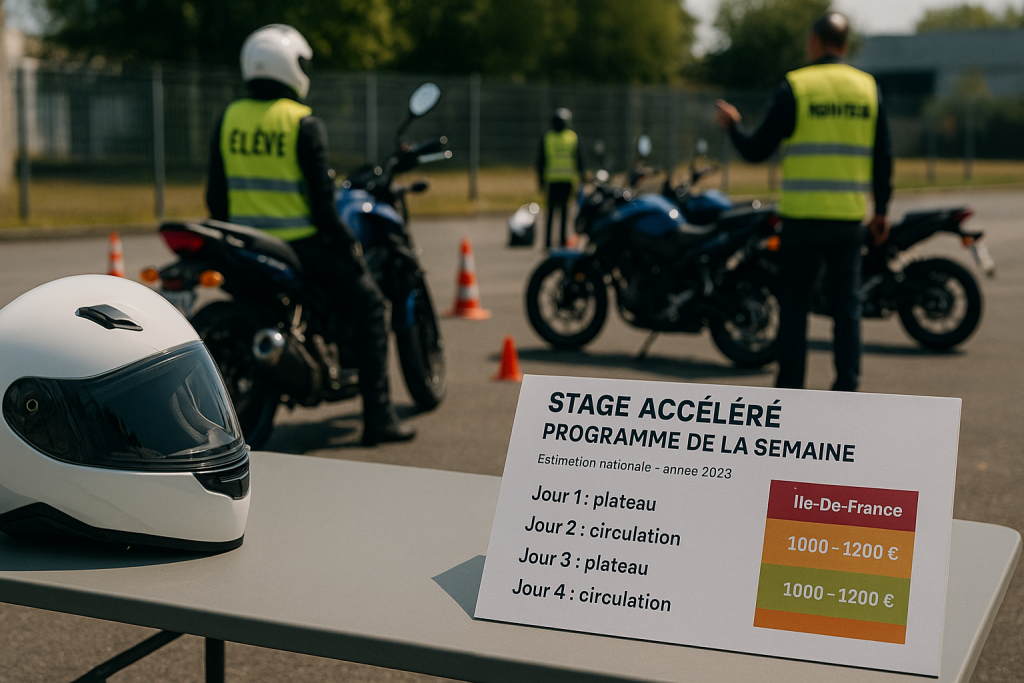 Tarif permis moto : prix, astuces et comparatif tarif permis moto formule accélérée