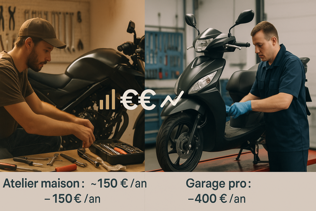 Coût Annuel 125cc : Budget Moto vs Scooter cout entretien scooter et moto 125cc