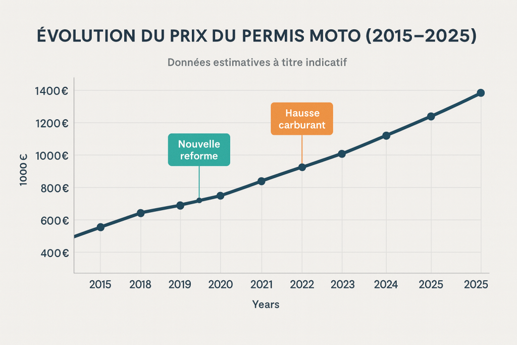 Tarif permis moto : prix, astuces et comparatif tarif permis moto