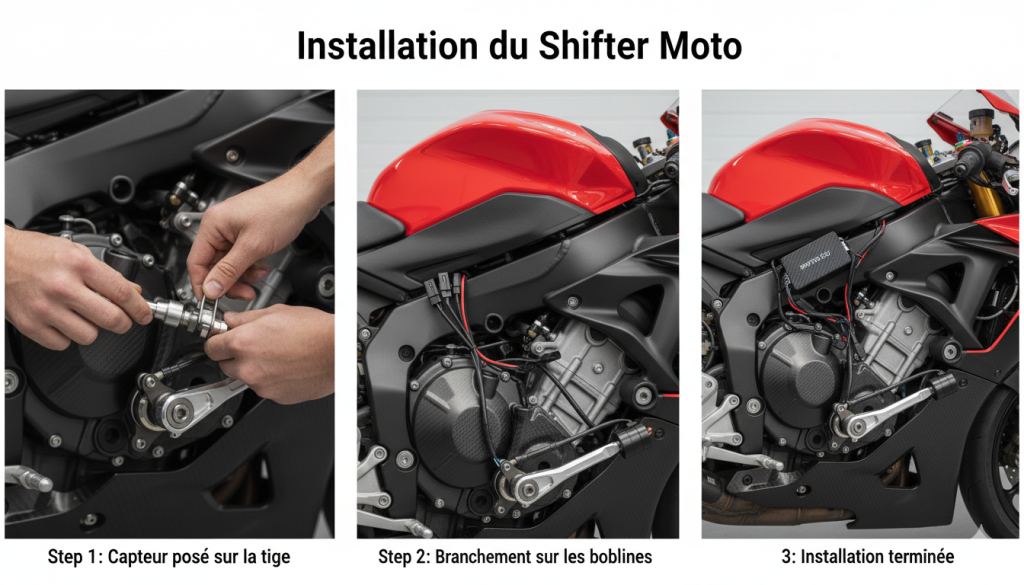 Shifter Moto : Guide Complet (Fonctionnement + Prix) installation shifter moto