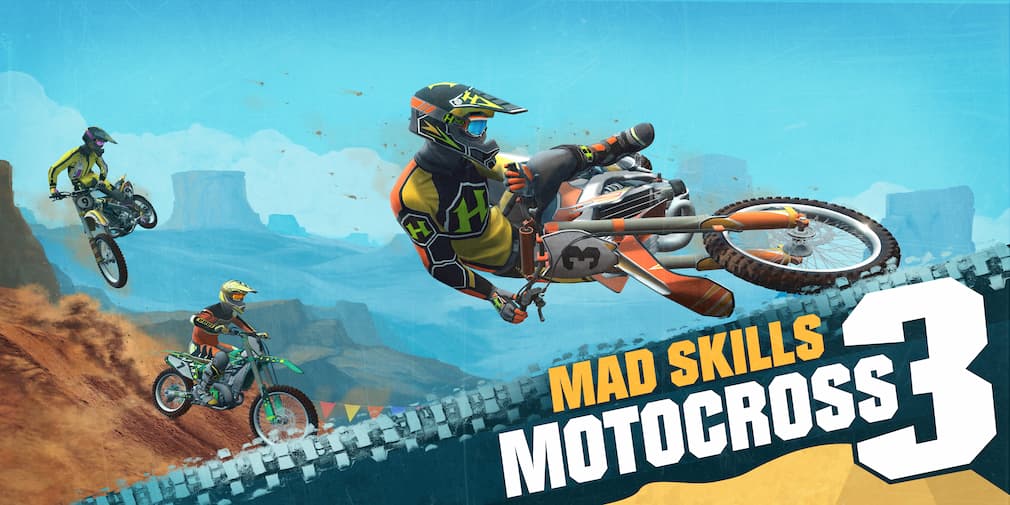 Top 10 des meilleurs jeux moto 2025 à tester absolument Mad Skills Motocross 3 iOS Android header