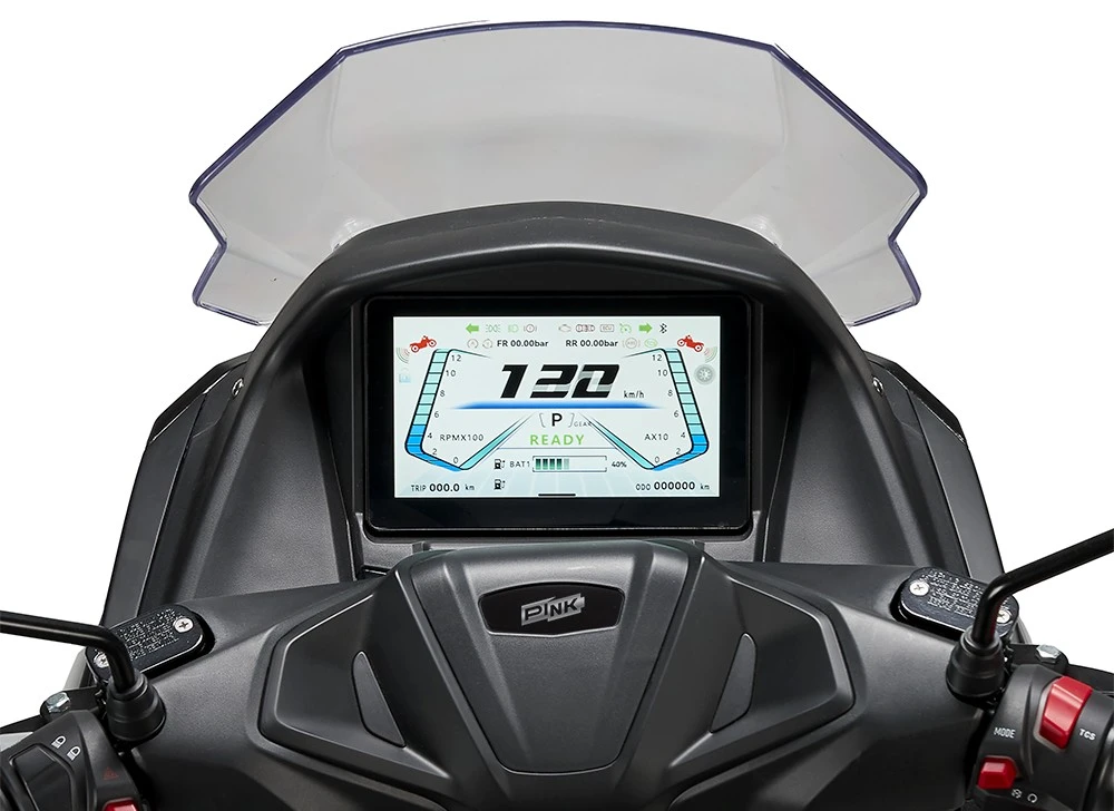 Pink Blast : Test complet du scooter électrique 125 français ecran scooter