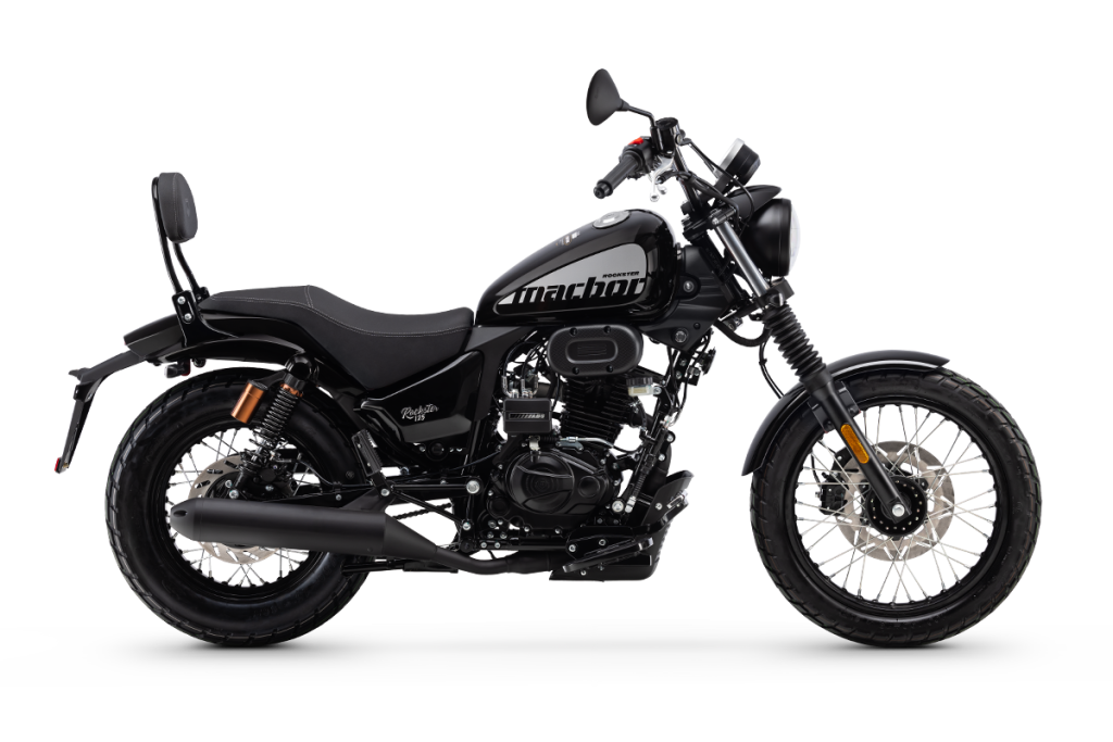 Macbor Rockster 125 Evo : Test, Prix & Avis 2026 macbor rockster 125 evo 125 nueva custom vista lateral derecho negro