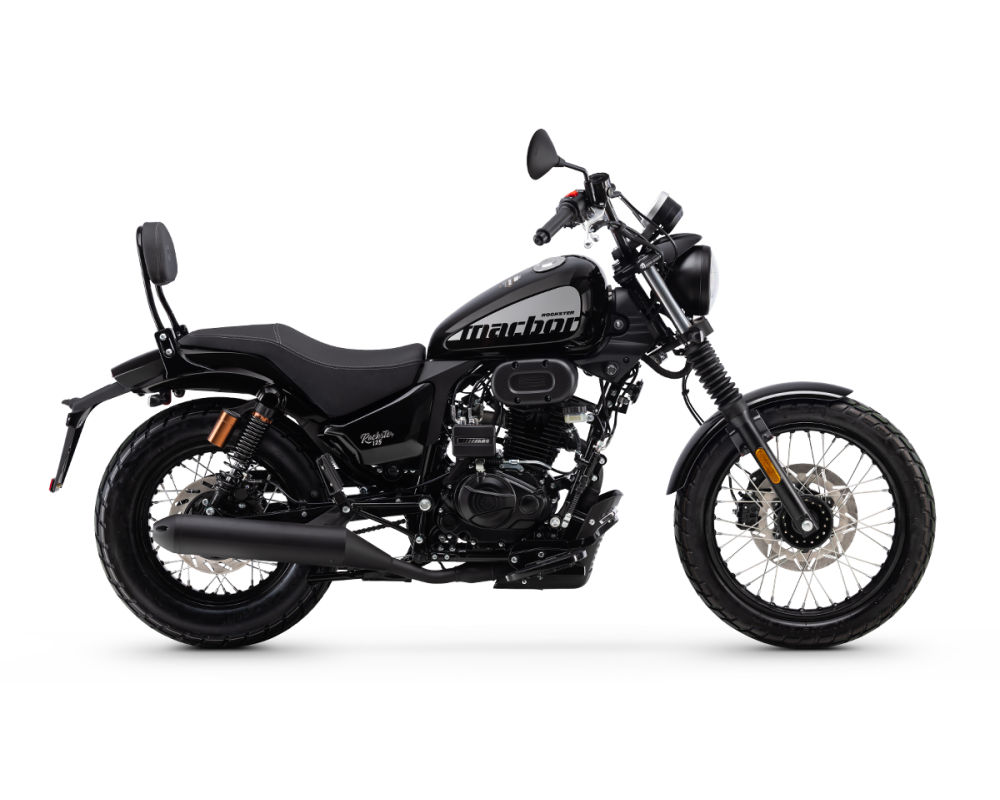 Macbor Rockster 125 Evo : Test, Prix & Avis 2026 med fit macbor rockster 125 evo 125 nueva custom vista lateral derecho negro