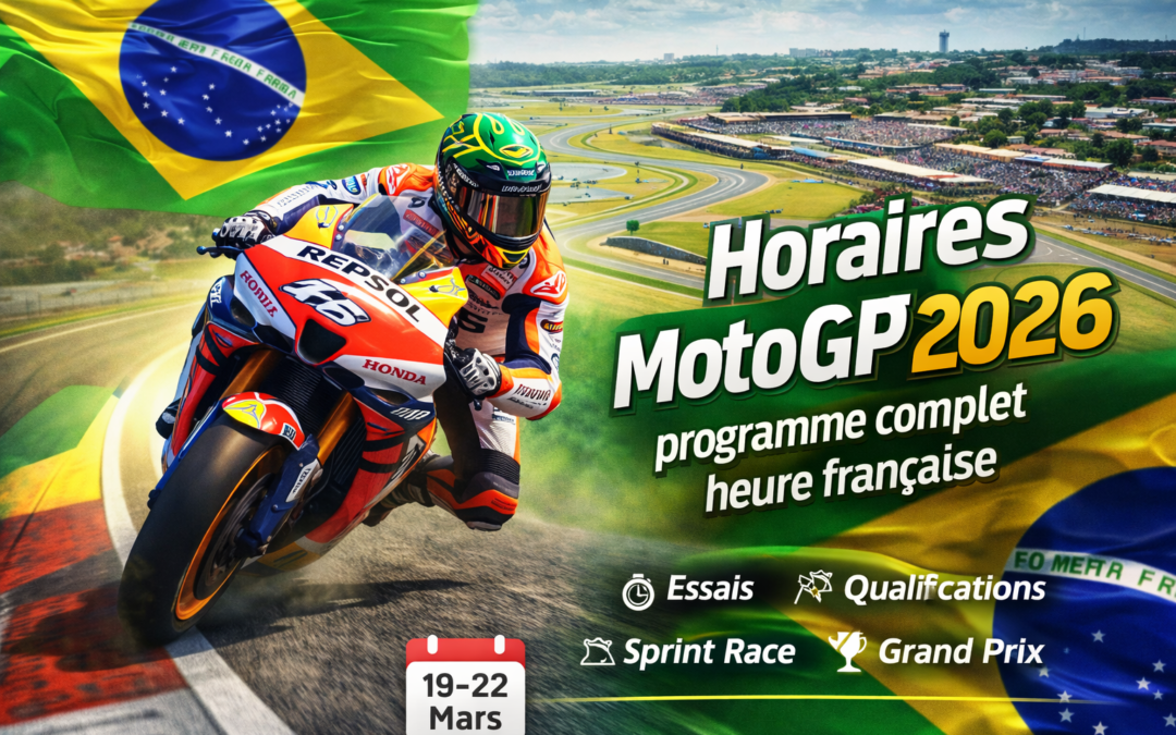 Horaires MotoGP Brésil 2026 : programme complet en heure française