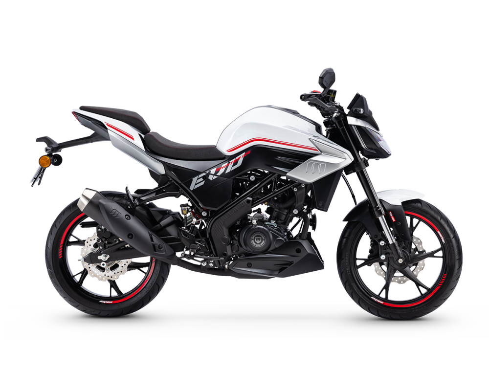 Macbor Shifter 125 EVO : la naked qui change tout en 2026 med fit macbor nueva shifter 125 evo vista lateral derecha blanco