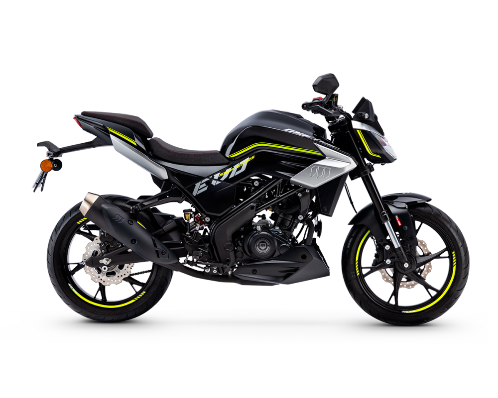 Macbor Shifter 125 EVO : la naked qui change tout en 2026 med fit macbor nueva shifter 125 evo vista lateral derecha negro verde