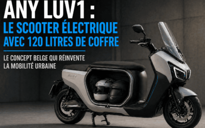 Moto et scooter 125cc ANY LUV1 : le scooter électrique avec 120 L de coffre